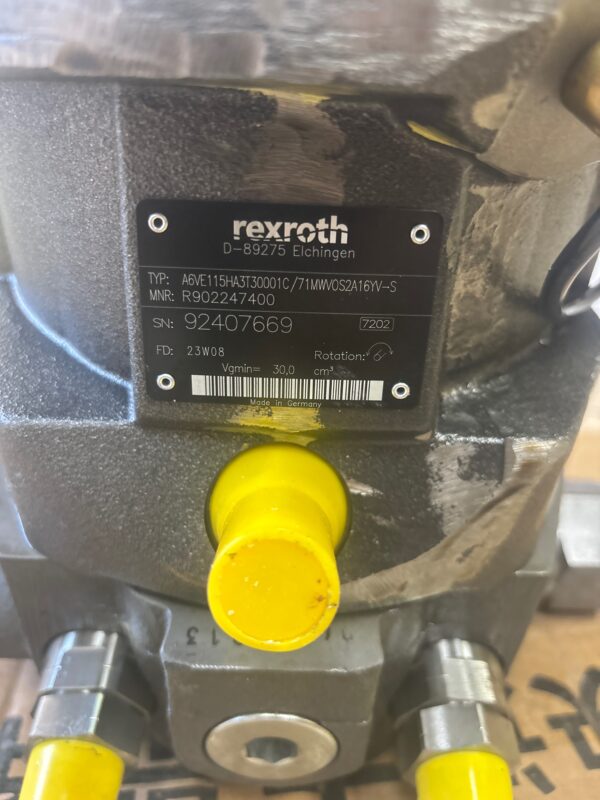 Bosch Rexroth A6VE115 Hydraulic Motor R902247400 / 92407669 for Tigercat 850
